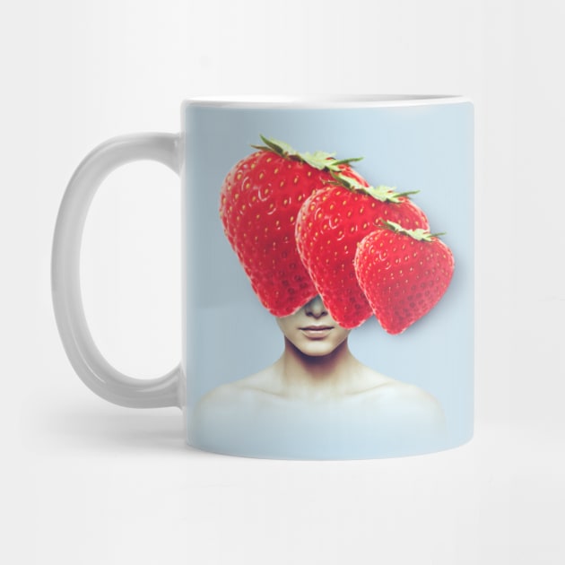 Strawberry head portrait by reesea